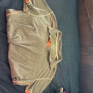 BKE Gray and Orange Polo Shirt